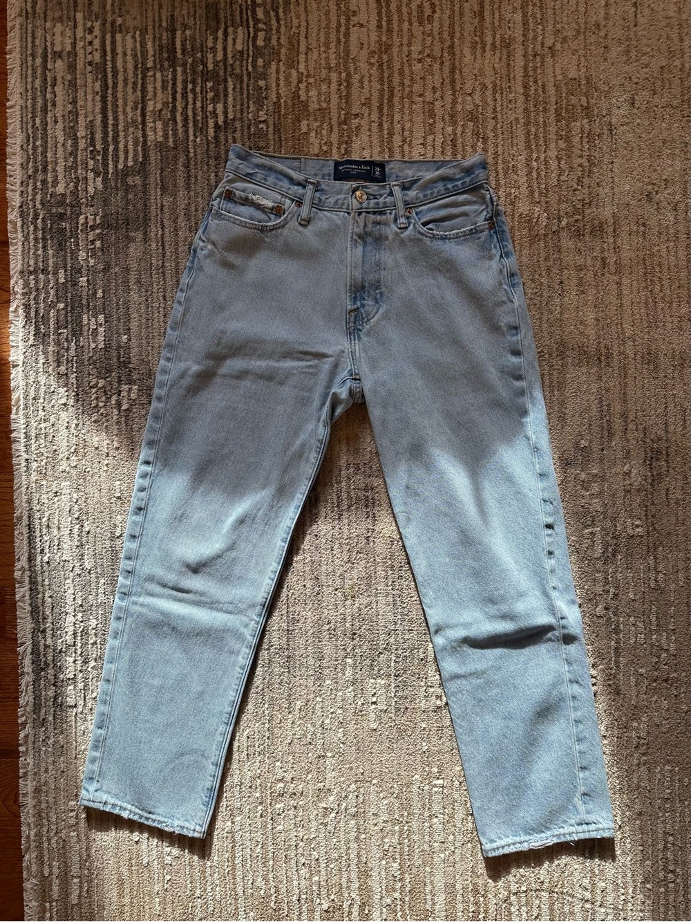 Abercrombie & Fitch Light Blue High-Rise Jeans
